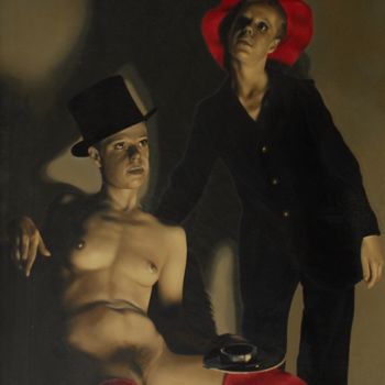 Malarstwo zatytułowany „"Sans Paroles"” autorstwa Roland Delcol, Oryginalna praca, Olej