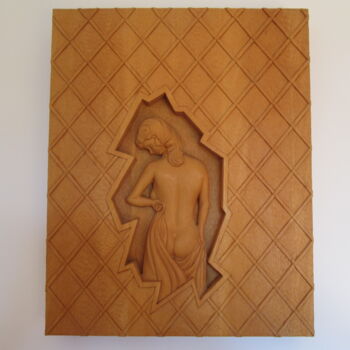Sculpture titled "Strappo (1)" by Rolando Sampaolesi, Original Artwork, Wood