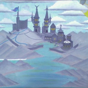 Artes digitais intitulada "His Castle By the S…" por Rolladutch, Obras de arte originais