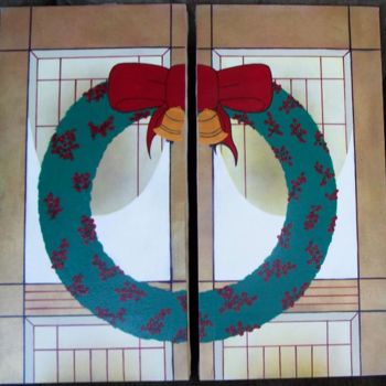Grafika cyfrowa / sztuka generowana cyfrowo zatytułowany „Christmas Wreath (D…” autorstwa Rolladutch, Oryginalna praca