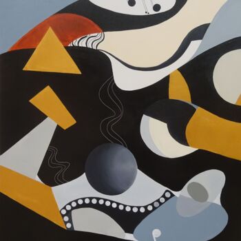 Pintura titulada "Music Wave" por Rom Lammar, Obra de arte original, Acrílico Montado en Bastidor de camilla de madera