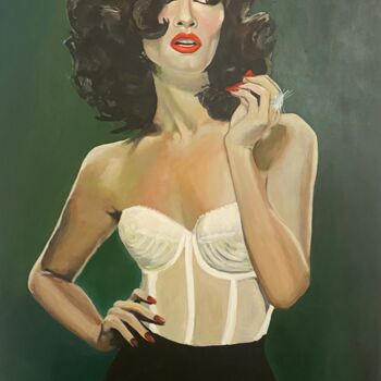 Картина под названием "Miss Vega" - Romà Roka, Подлинное произведение искусства, Акрил