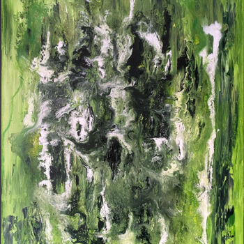 Pintura titulada "Algae" por Romain Bellet, Obra de arte original, Acrílico Montado en Bastidor de camilla de madera
