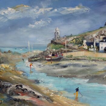 Painting titled "Port de Dahouet" by Romain Etterlen, Original Artwork