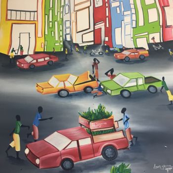 Pintura intitulada "Urbanisation" por Vasty B., Obras de arte originais