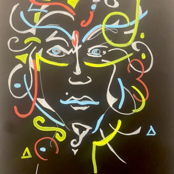 Drawing titled "who's who" by Romain Mary, Original Artwork, Acrylic