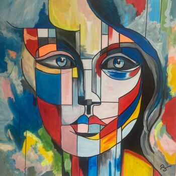 Painting titled "Alexia" by Romain Mary, Original Artwork, Acrylic