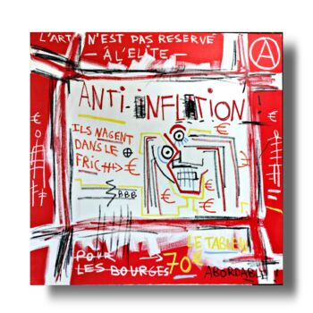 제목이 "ANTI-INFLATION"인 미술작품 Romain Pouille로, 원작, 아크릴