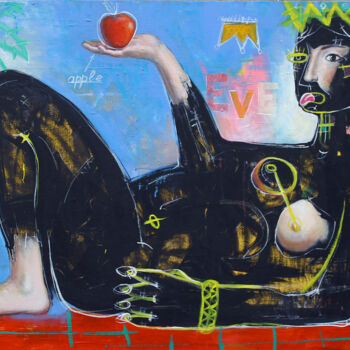 Schilderij getiteld "Eve" door Roman Rabyk, Origineel Kunstwerk, Acryl