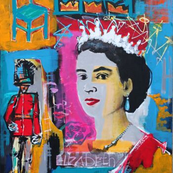 Schilderij getiteld "Elizabeth" door Roman Rabyk, Origineel Kunstwerk, Acryl