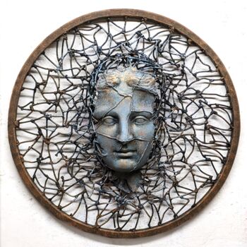 Скульптура под названием "Terra Nova" - Roman Rabyk, Подлинное произведение искусства, Металлы Установлен на Металл
