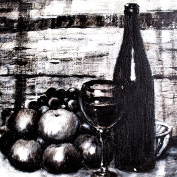 Painting titled "still-life" by Roman Sleptsuk, Original Artwork, Acrylic