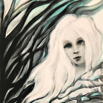 Pintura titulada "The little Mermaid" por Roman Sleptsuk, Obra de arte original, Acrílico