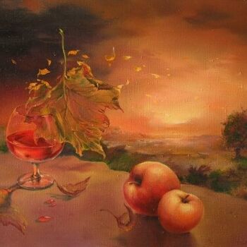 Malarstwo zatytułowany „Der Herbst” autorstwa Roman Velitschko, Oryginalna praca