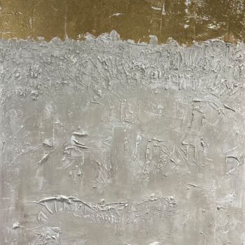 Peinture intitulée "Golden Quartzite" par Roman Winter, Œuvre d'art originale, Acrylique Monté sur Châssis en bois