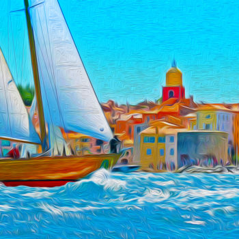 Artisanat intitulée "saint-tropez-5.jpg" par Roman Drea, Œuvre d'art originale