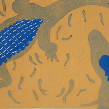 印花与版画 标题为“Les Everglades” 由Romane Kleindienst, 原创艺术品, Linocuts