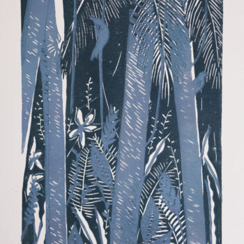 印花与版画 标题为“Tropiques” 由Romane Kleindienst, 原创艺术品, Linocuts