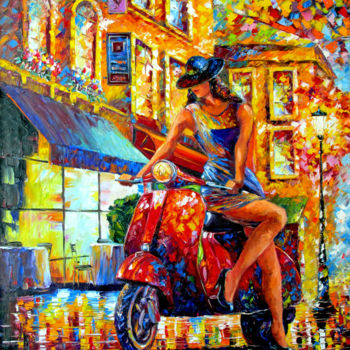 Painting titled "Italy style" by Roman Fedosenko, Original Artwork, Oil