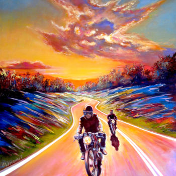 Painting titled "To be in time to su…" by Roman Fedosenko, Original Artwork, Oil