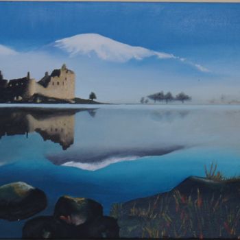 Pintura intitulada "Kilchum Castle, Sco…" por Ana Romano, Obras de arte originais, Óleo