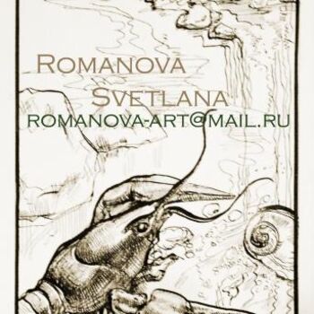 Рисунок под названием "на берегу морском.р…" - Romanova Svetlana - Art, Подлинное произведение искусства, Другой