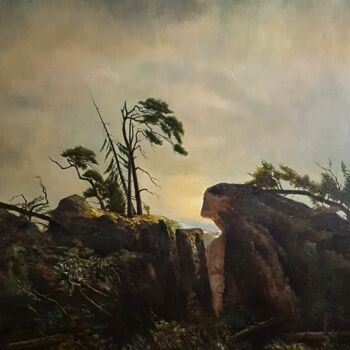 Painting titled "After storm" by Romans Ivanovskis, Original Artwork, Oil