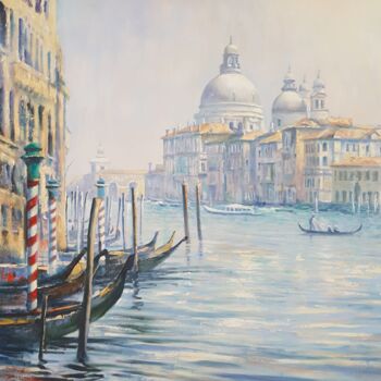 Картина под названием "Venice beauty" - Romans Ivanovskis, Подлинное произведение искусства, Масло