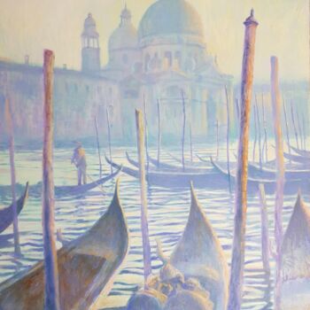 Schilderij getiteld "The beauty of Venice" door Romans Ivanovskis, Origineel Kunstwerk, Olie
