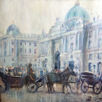 Pintura intitulada "Vienna" por Romans Ivanovskis, Obras de arte originais, Óleo