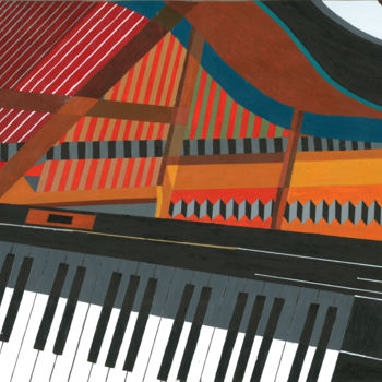 Tekening getiteld "809-2-piano.jpg" door Romain Marguet, Origineel Kunstwerk, Anders