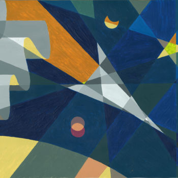 Peinture intitulée "espace.jpg" par Romain Marguet, Œuvre d'art originale, Acrylique