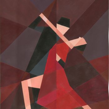 Malerei mit dem Titel "619-tango.jpg" von Romain Marguet, Original-Kunstwerk, Acryl