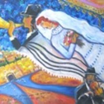 Painting titled "Jerusalem Weddding" by Romaya Puchman, Original Artwork