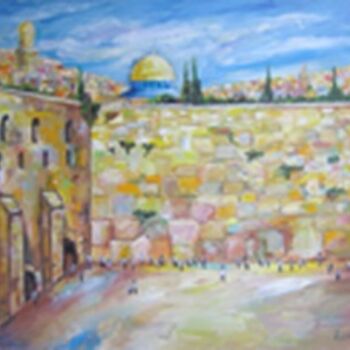 Peinture intitulée "Jerusalem" par Romaya Puchman, Œuvre d'art originale