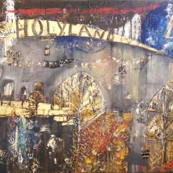 Painting titled "gold Holyland" by Romaya Puchman, Original Artwork, Other