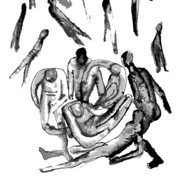 Desenho intitulada "The Case" por Romen Stoilov, Obras de arte originais