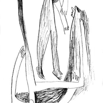 Disegno intitolato "Figures" da Romen Stoilov, Opera d'arte originale, Altro