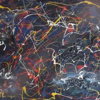 Peinture intitulée "abstrata" par Romeo Zanchett, Œuvre d'art originale, Encre