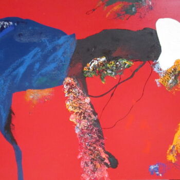 Pintura intitulada "Explosão de cores" por Romeo Zanchett, Obras de arte originais, Óleo