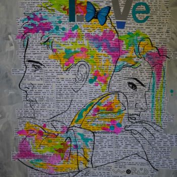 "Love Days" başlıklı Tablo Romilios tarafından, Orijinal sanat, Akrilik
