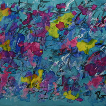 Painting titled "Aqua mare" by Romilios, Original Artwork, Acrylic