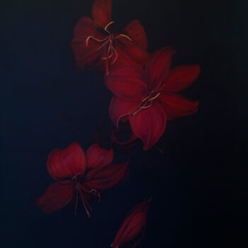Pintura titulada "Красное и черное" por Romina Gorosko, Obra de arte original, Oleo