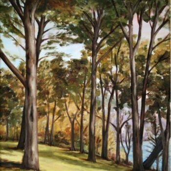 Painting titled "Bosque Argentino" by Romina Rosin, Original Artwork, Other