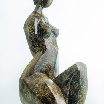 Sculpture titled "CALM I" by Romuald Wisniewski, Original Artwork, Metals