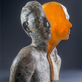 Sculpture titled "Different points of…" by Romuald Wisniewski, Original Artwork, Metals