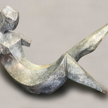 Sculpture titled "" Natalie"" by Romuald Wisniewski, Original Artwork, Metals