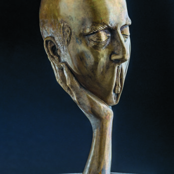 Scultura intitolato ""Erotomaniac"" da Romuald Wisniewski, Opera d'arte originale, Metalli