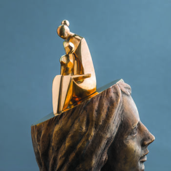 Scultura intitolato "" Dream"" da Romuald Wisniewski, Opera d'arte originale, Metalli