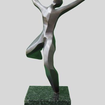 Escultura intitulada "biegnacy" por Romuald Wisniewski, Obras de arte originais, Metais